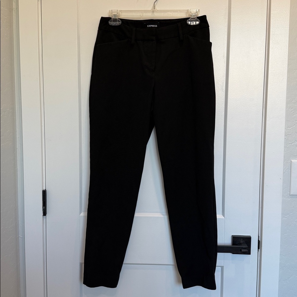 Express Publicist Ankle Mid Rise Black Pants